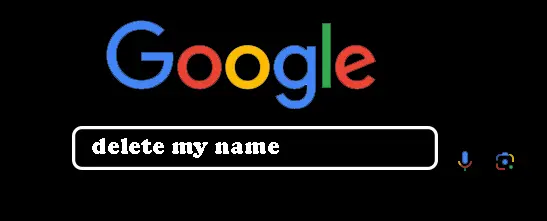 remove my name from google