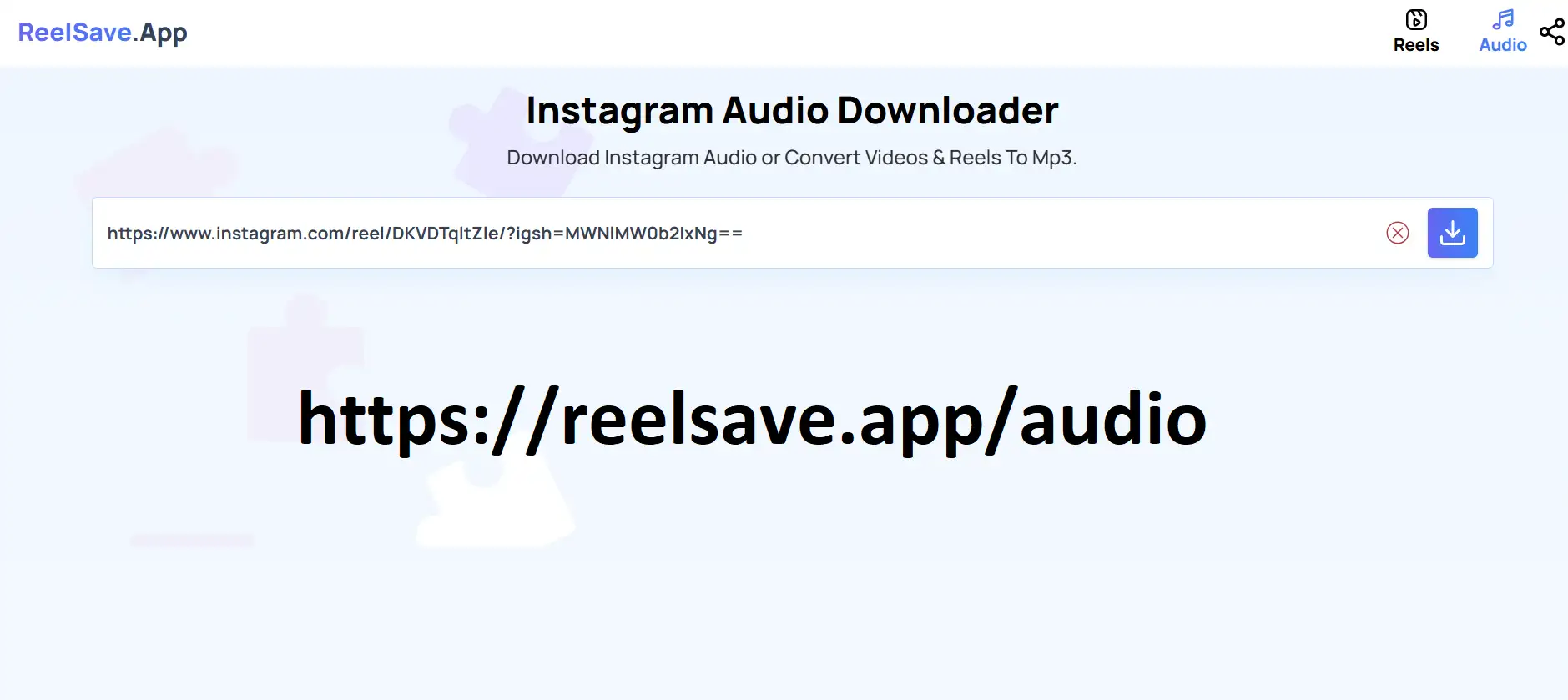 download audio songs from Instagram